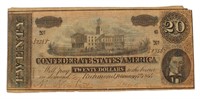 Series 1864 Confederate States $20.00 Large Note