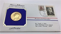 Harry S. Truman Presidential Medals Cover