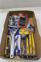 LOT NEW TOOLS WRENCHES MISC.
