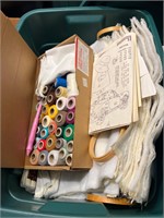 Tote of quilting material