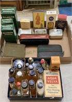 Two box lot of 1930s/1940s vanity items - shampoo,