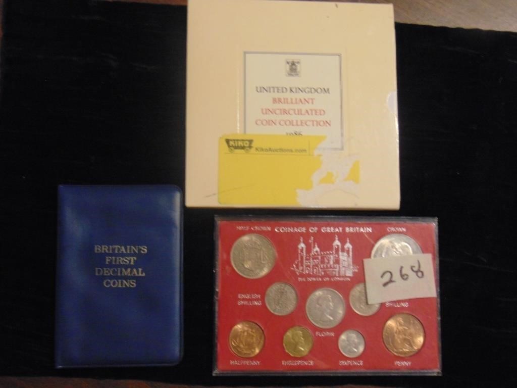 (3) Sets of British Coins