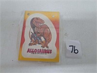 1988 Topps Dinosaurs Attack Sticker Set