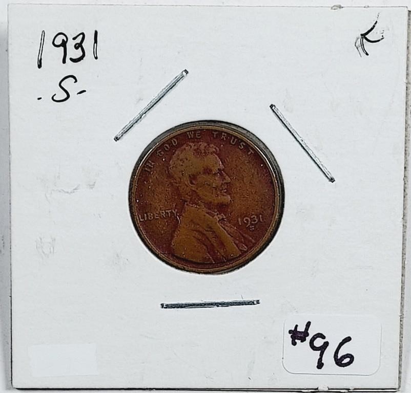 1931-S  Lincoln Cent   F   Better date