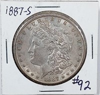 1887-S  Morgan Dollar   XF