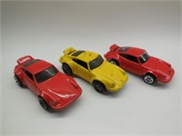 (3) Hot Wheels 1974 Porsche Die Cast Cars
