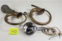 Antique Brass Auto Horns