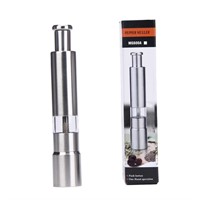 1pc Manual Stainless Steel Pepper Grinder - New