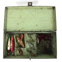 Antique Tackle Box & Lures 100+ Years