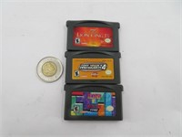 3 jeux de Game Boy Advance