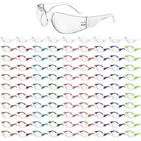 WFEANG Clear Safety Glasses 100 Pair Protective Ey