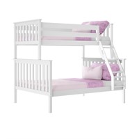 B2762  Max  Lily Twin over Full Bunk Bed - White