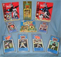 Group of sports collectibles