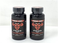 Two bottles Prime Labs testosterone boosters-