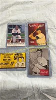4 Mickey Mantle Baseball Cards