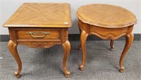 2 Thomasville French style side tables - 26" deep