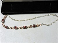 Beaded Necklace 9"L