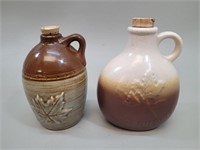 Beauce Pottery Maple Syrup Jugs vtg