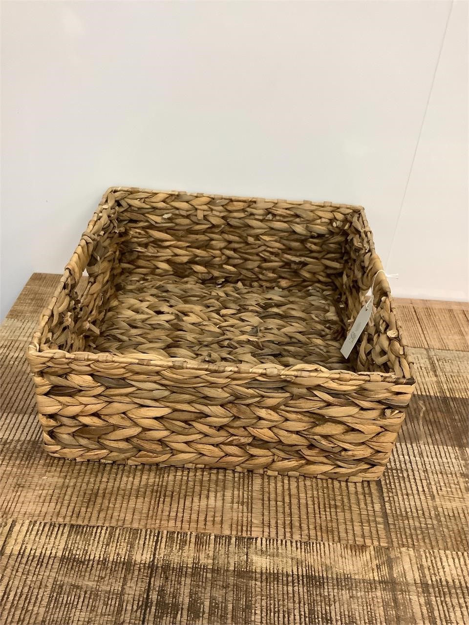 $45  Large square whicker basket