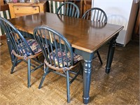 MODERN FARM STYLE KITCHEN TABLE & 4-CHAIRS