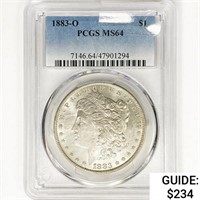 1883-O Morgan Silver Dollar PCGS MS64