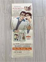 For the First Time original 1959 vintage movie pos