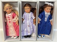 3 MINIATURE AMERICAN GIRL DOLLS - NEW IN BOX