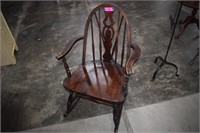 Antique Wooden Children's Rocking Chair w/ Arms