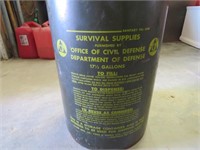 Old Military storage container 17 1/2 gal