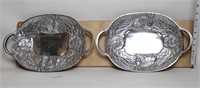 India Handcrafted Pewter Trays - Easter, Bunny