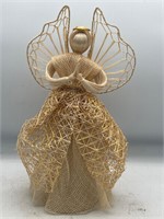 Abaca Angel with Golden Skirt, Decor / Tree Topper