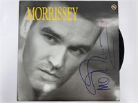 Autograph COA Morrissey vinyl