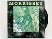 Autograph COA Morrissey vinyl