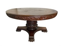 Magnificent Carved Oak Dining Table