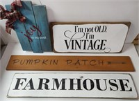 Large Variety of Wooden Signs