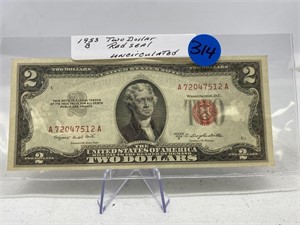 1953-B Two Dollar Red Seal Uncirculated