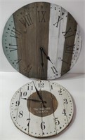 2 Wooden Clocks