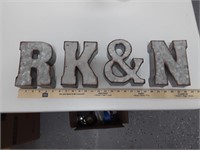 Metal Decor Letters