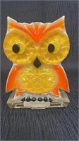 Lucite Owl Napkin/Letter Holder 1970s