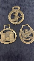 Vintage horse brass medallions