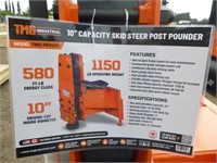 10" Skid Steer Hydraulic Post Pounder