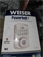 Weiser Powerbolt 3 Satin Nickel Keyless Entry