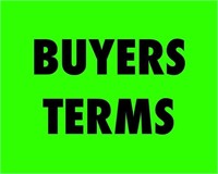 BUYER TERMS