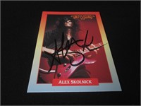 Alex Skolnick Signed Trading Card RCA COA