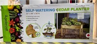 Self Watering Cedar Planter, 22"x48"x30"H