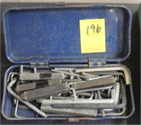 Box of Allen Wrenches and 2 Metal Stamps