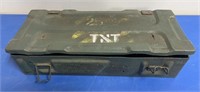 Metal ammo box marked P80 MK-1 TSC/C 1945  and