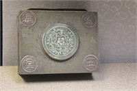 Chinese Jade and Metal Box