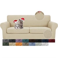 JIVINER Newest 3 Pieces Couch Covers for 2