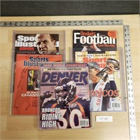 Denver Broncos Sports Illustrated &other Magazines